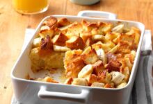 Baked banana french toast