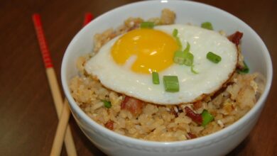 Breakfast fried rice