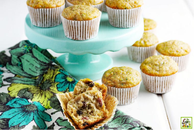 Gluten free almond butter zucchini muffins 2