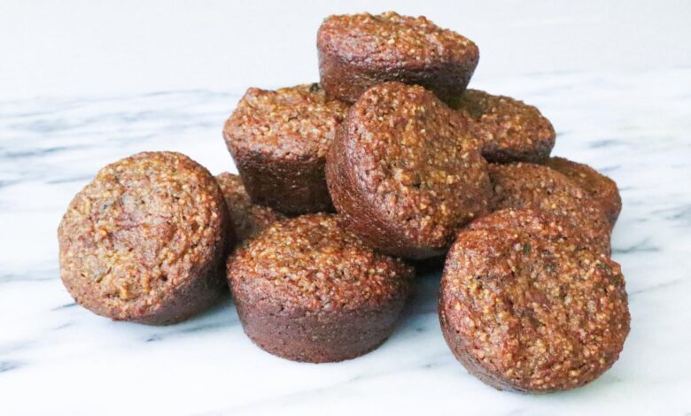 Gluten free almond butter zucchini muffins 2