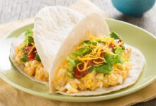 Huevos rancheros tacos