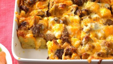 Italian sausage egg bake