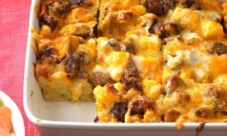 Italian sausage egg bake