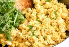 Golden tofu scramble recipe