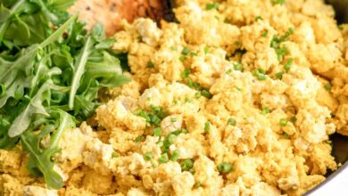 Golden tofu scramble recipe