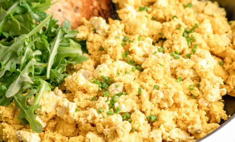 Golden tofu scramble recipe