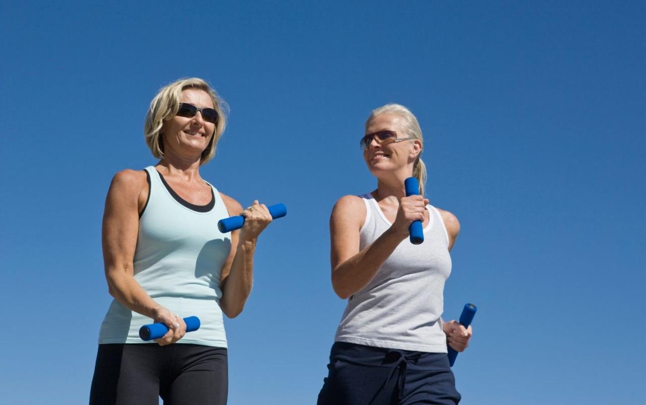 Walking with weight tips