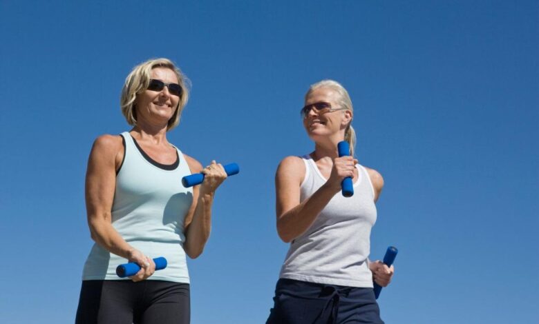 Walking with weight tips