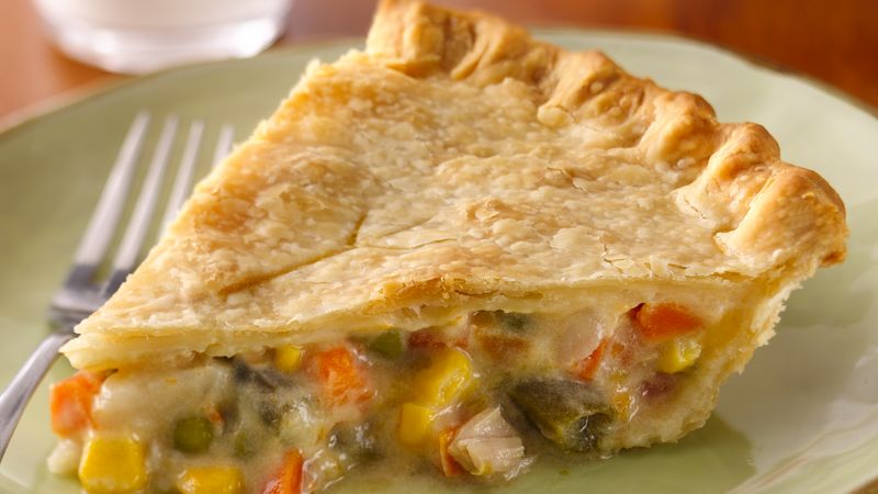 Lightened chicken pot pie
