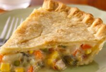 Lightened chicken pot pie