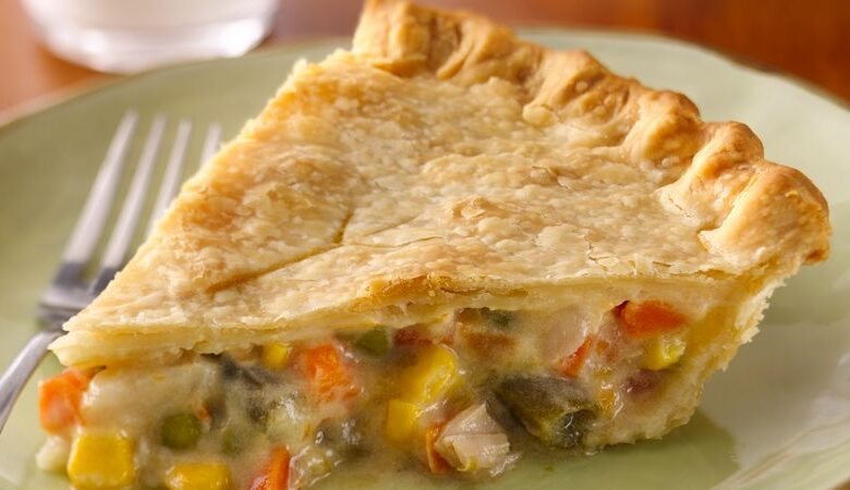 Lightened chicken pot pie