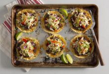 Black bean cheese egg tostadas recipe