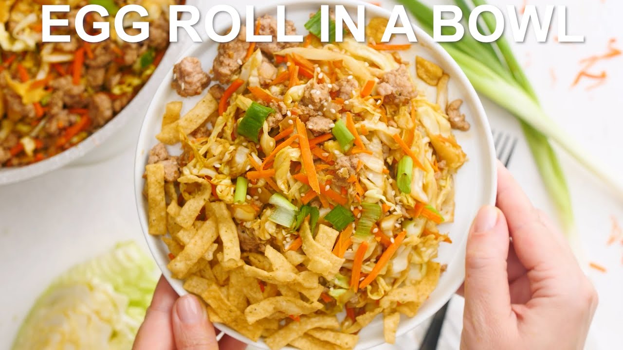 Quick egg roll in a bowl