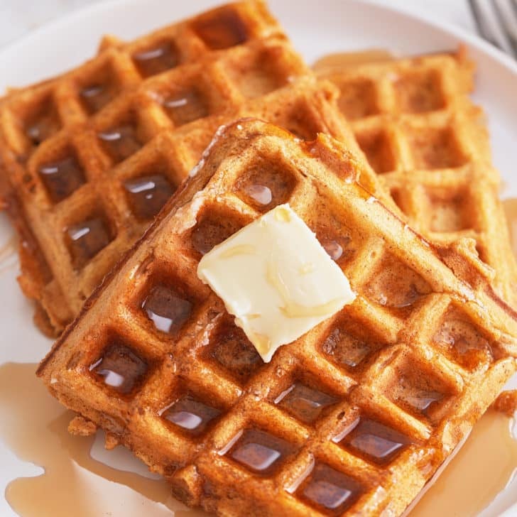 Sweet potato chocolate chip waffles