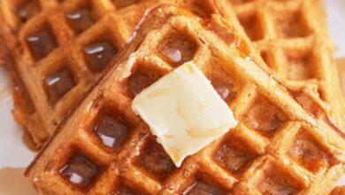 Sweet potato chocolate chip waffles