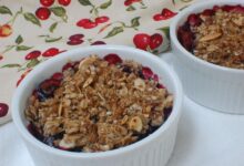 Quinoa oat granola with fruit and seeds