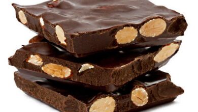Dark chocolate almond bark