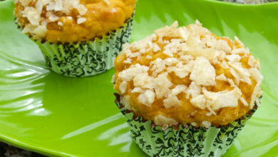 Savory sweet potato muffins