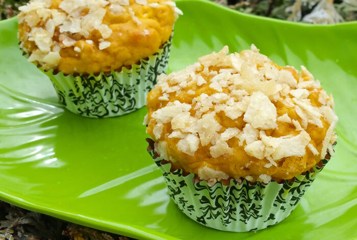 Savory sweet potato muffins