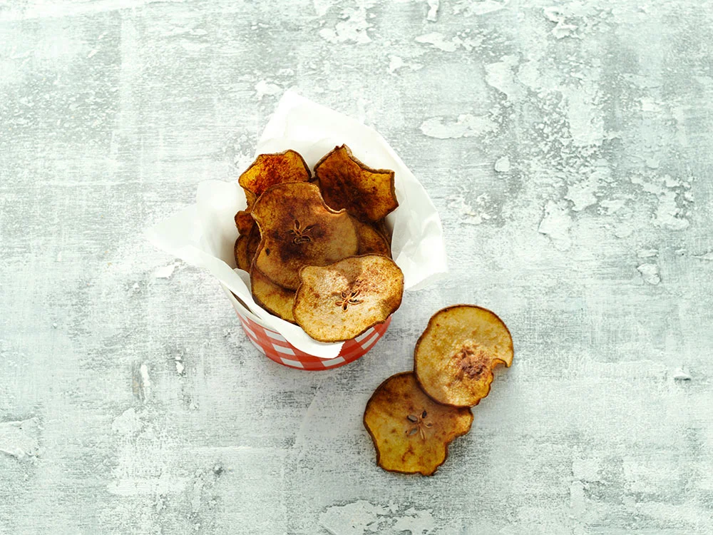 Easy baked pear chips