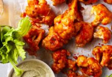 Buffalo cauliflower bites