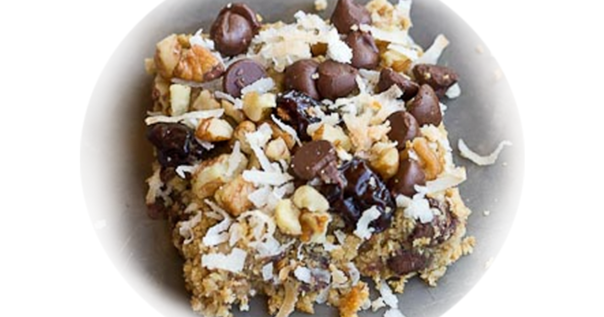 Soft baked oatmeal chocolate bars