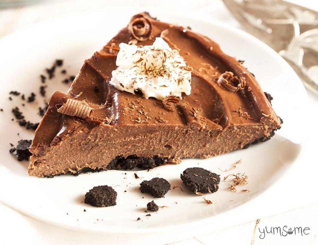 Tart Vegan chocolate tart thats also gluten free and raw