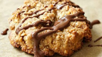Peanut butter oatmeal breakfast cookie