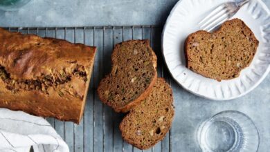 Whole wheat zucchini banana bread