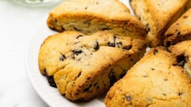 Almond flour cocoa scones