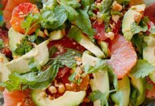 3 citrus salad with yogurt seedy nut crumble