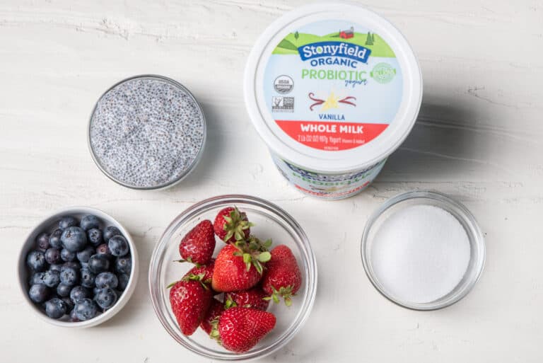 Make ahead chia pudding yogurt and berry parfaits