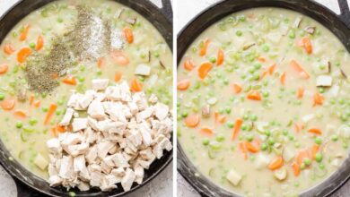 Chicken pie pot crust homemade classic video mixture combined stir until together