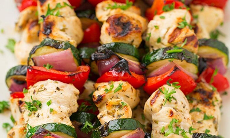 12 low carb kebabs 300 calories