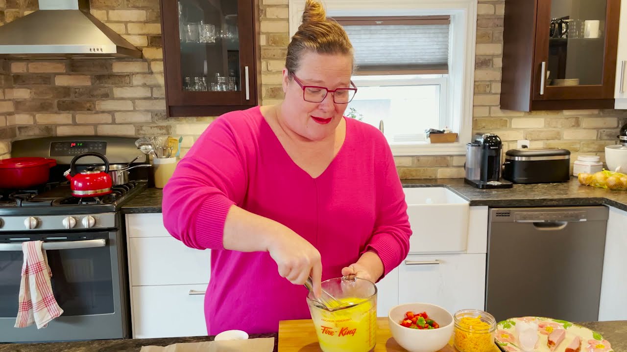 Sheet pan omelet roll ups