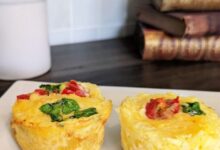 Spaghetti squash egg cups