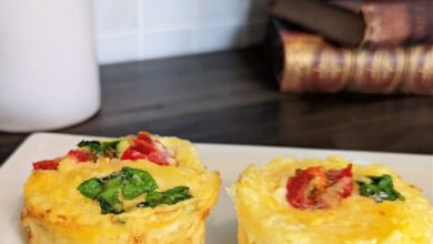 Spaghetti squash egg cups
