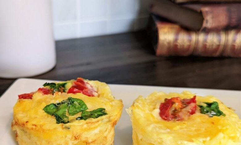 Spaghetti squash egg cups