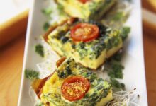 Spinach tomato frittata