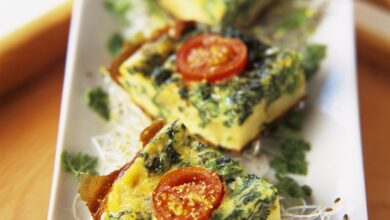 Spinach tomato frittata