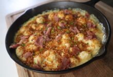 Mac cheese prosciutto bites