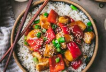 Easy chicken bell pepper saute