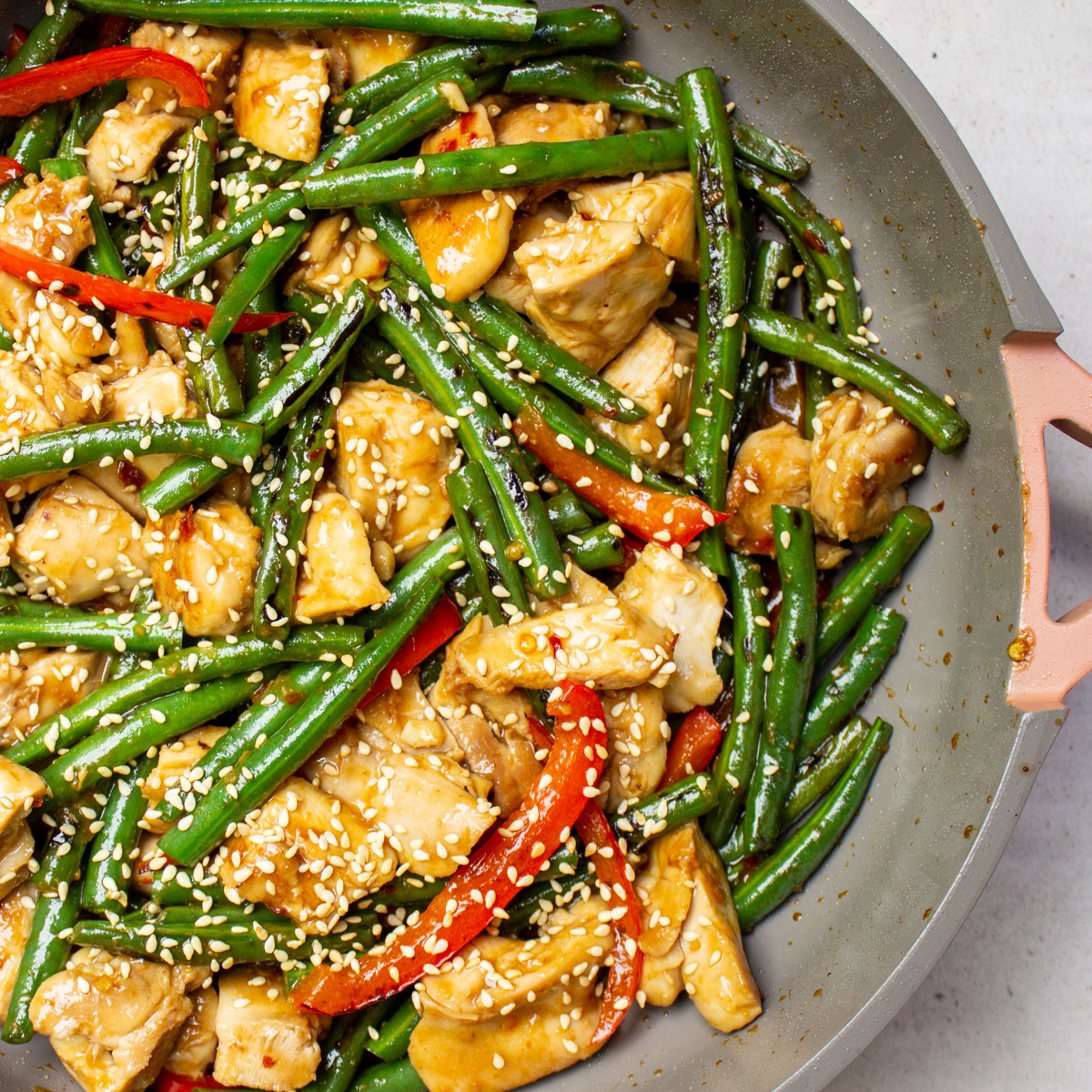 Balsamic chicken with green beans