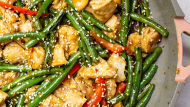 Balsamic chicken with green beans