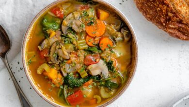 Red lentil and collard stew