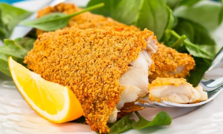 Halibut with lemon herb white beans