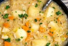Polish bean and sauerkraut soup