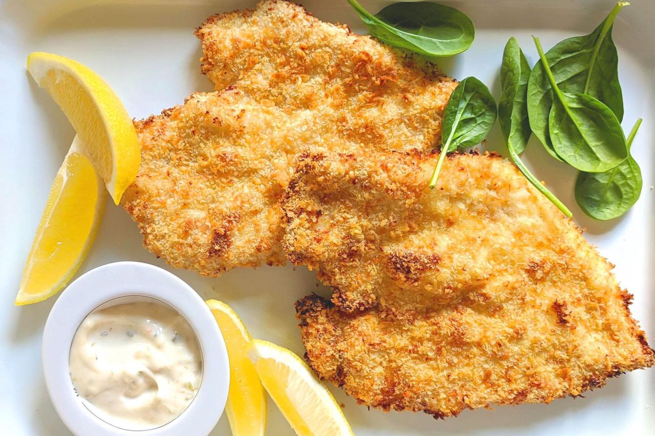 Air fryer pretzel chicken schnitzel