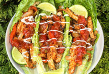 Chicken fajitas lettuce wraps