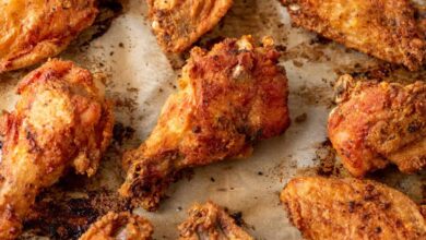 Easy oven fried chicken creamed veggies